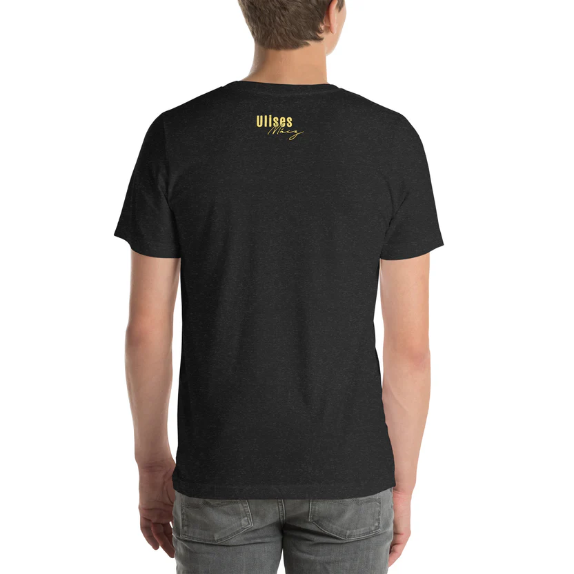 Valió Máiz Oficial logo amarillo - Camiseta negra manga corta unisex
