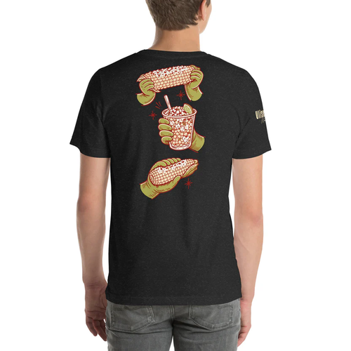 Valió Máiz Oficial - Camiseta negra de elotes manga corta unisex