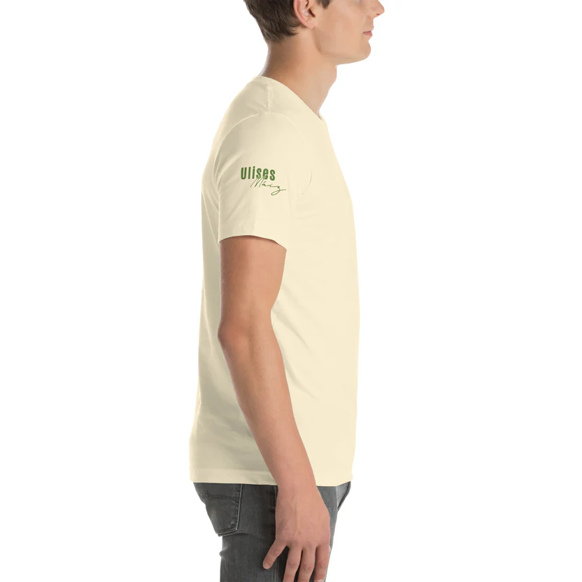 Valió Máiz Oficial - Camiseta beige de elotes manga corta unisex
