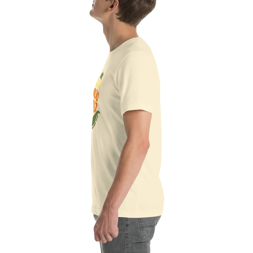 Valió Máiz Oficial Logo grande - Camiseta beige manga corta unisex