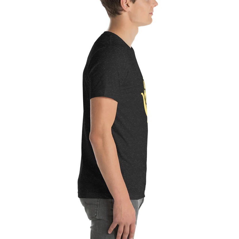 Valió Máiz Oficial logo amarillo - Camiseta negra manga corta unisex